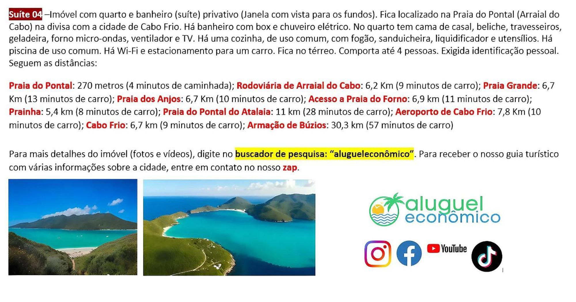 Arraial Do Cabo - Subuai Village - Aluguel Economico Εξωτερικό φωτογραφία